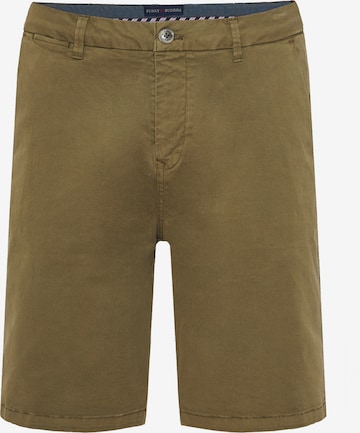 Funky Buddha Regular Chinohousut värissä vihreä: etupuoli
