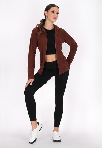 faina Athlsr Fleece jas in Bruin