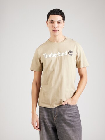 TIMBERLAND T-shirt i beige: framsida