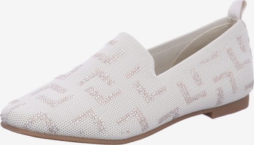 LA STRADA Classic Flats in White: front