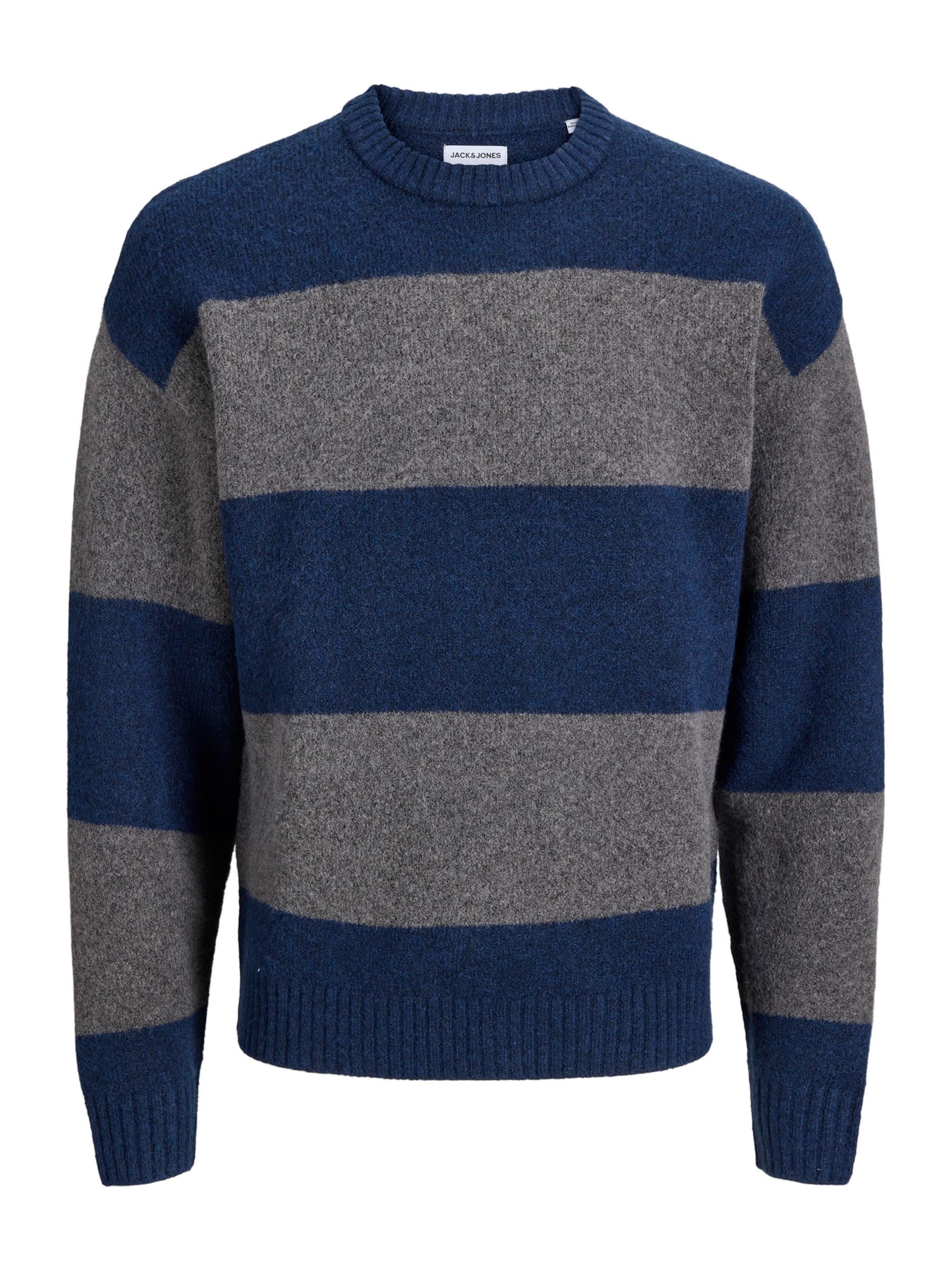 JACK & JONES Pulover 'JJESOHO OLLIE' | modra barva: sprednja stran