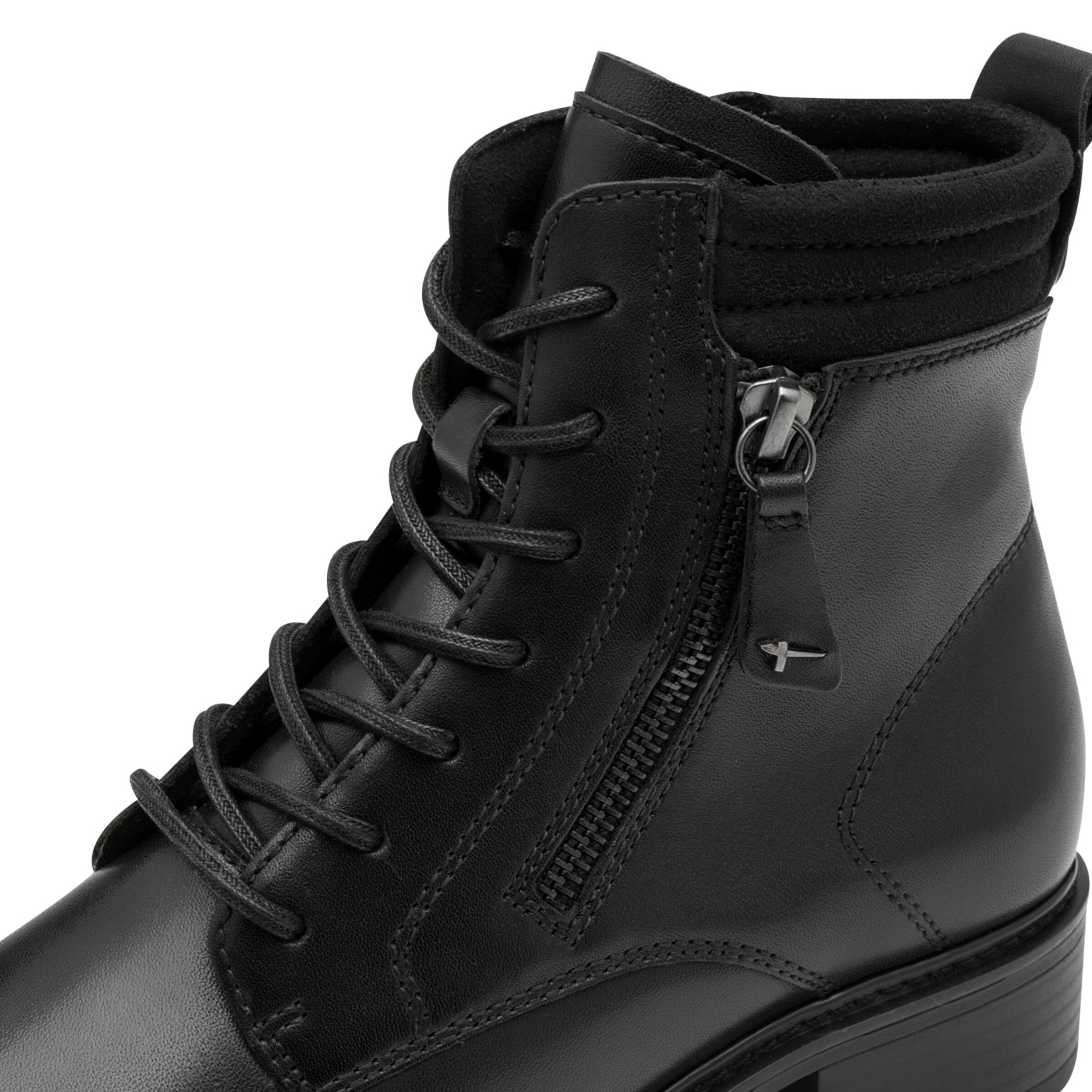 Tamaris Schnürstiefelette in Schwarz
