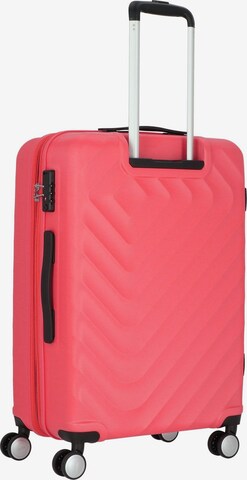 American Tourister Trolley 'Summer Square' in Pink