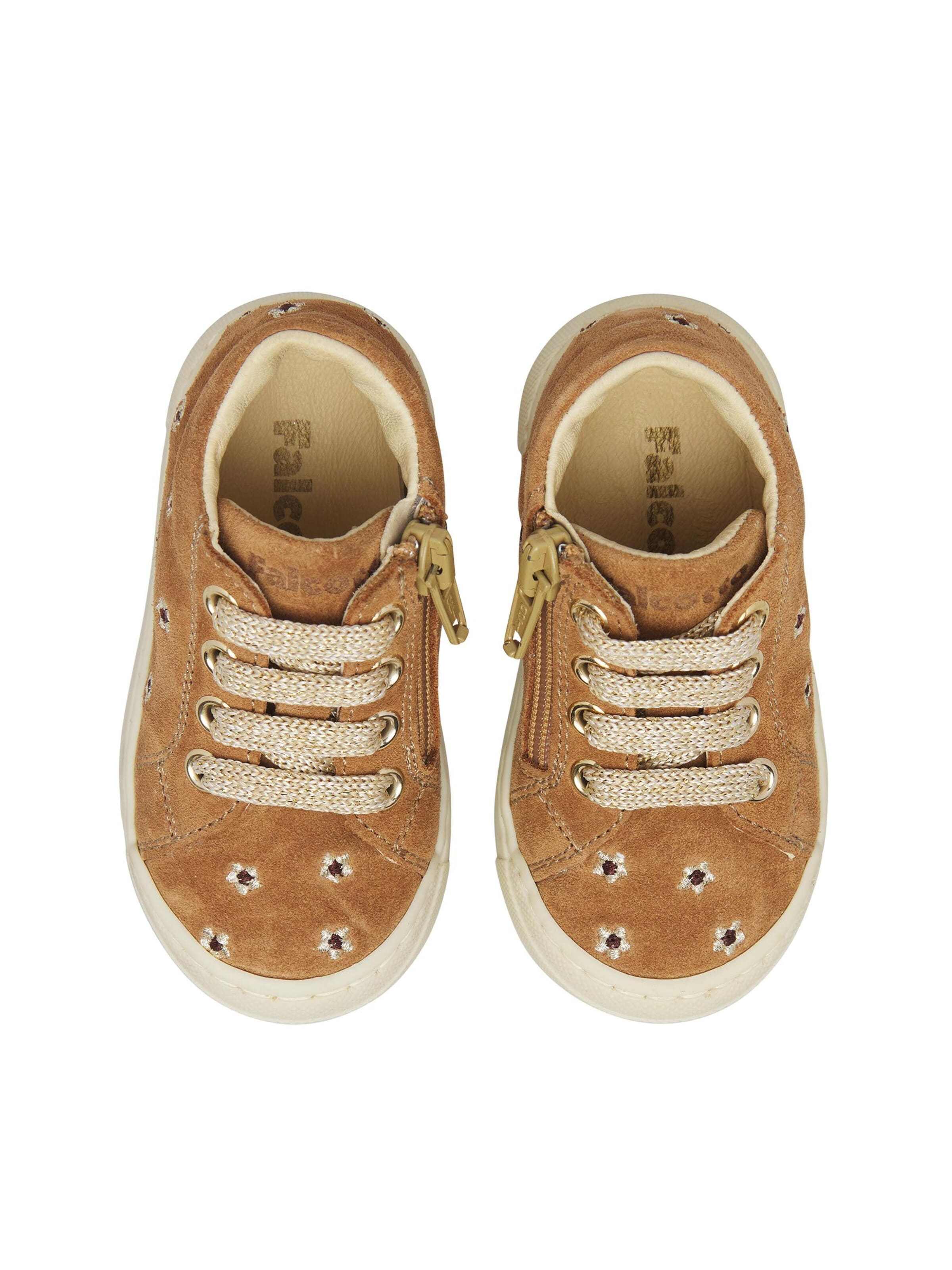 Baskets 'SNOPES EMBR.DAISIES ZIP' Falcotto en marron