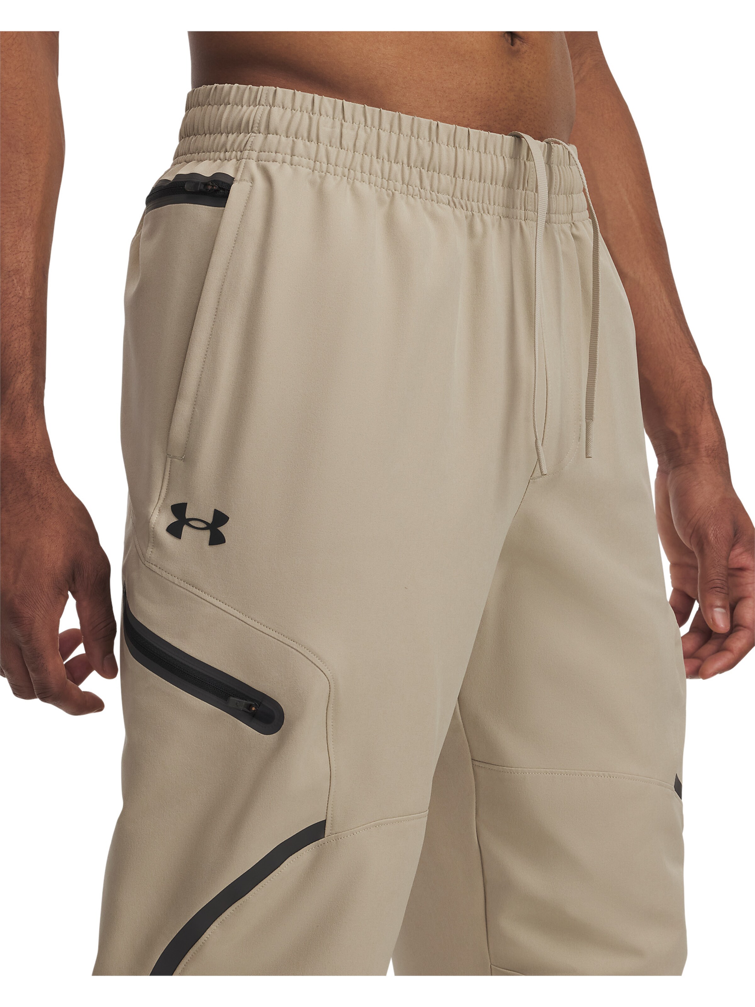 UNDER ARMOUR Regular Sports trousers 'Unstoppable' in Brown