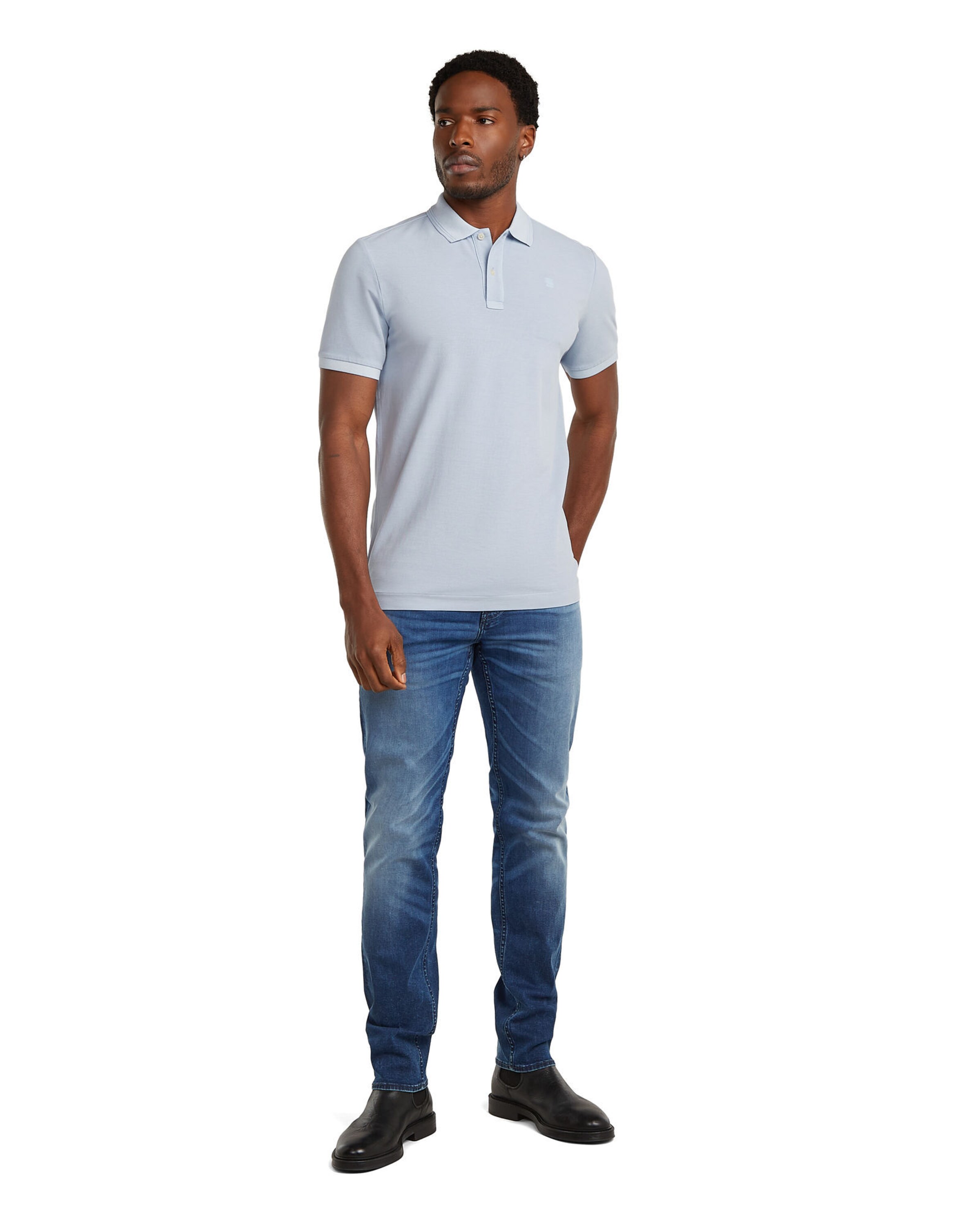 G-STAR Poloshirt - 'Dunda Overdyed Slim Polo' in Blau