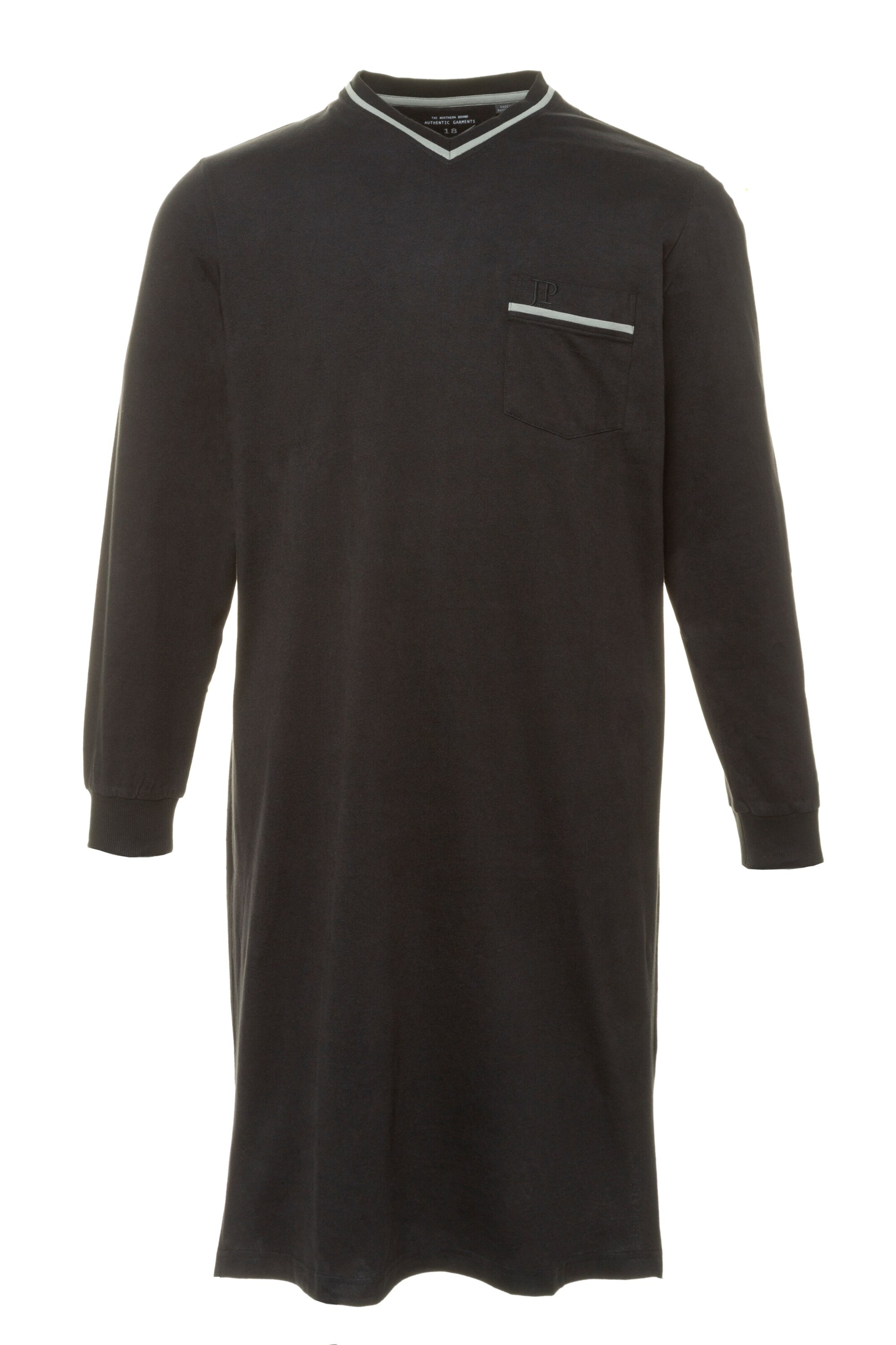 JP1880 Pyjama lang in Zwart: voorkant