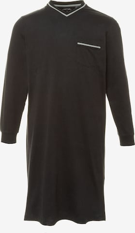 JP1880 Long Pajamas in Black: front