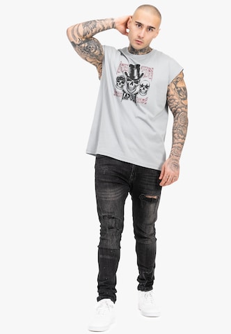 TapoutMajica 'SKULL TANK' - siva boja