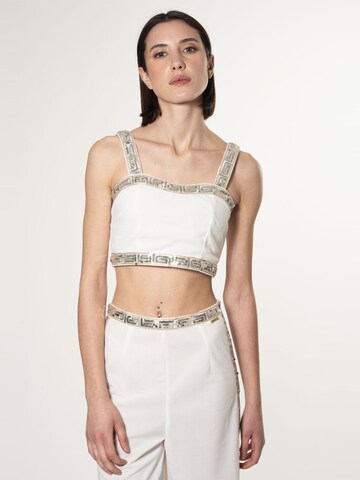 Influencer Top in White: front