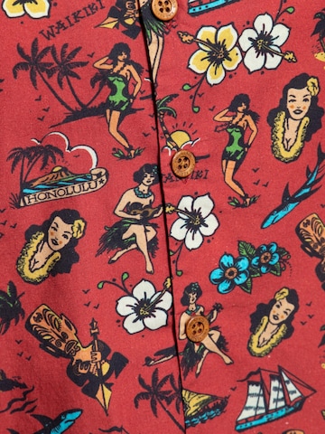 King Kerosin Regular Fit Hemd‌‌‌‌‌‌‌‌ in Rot