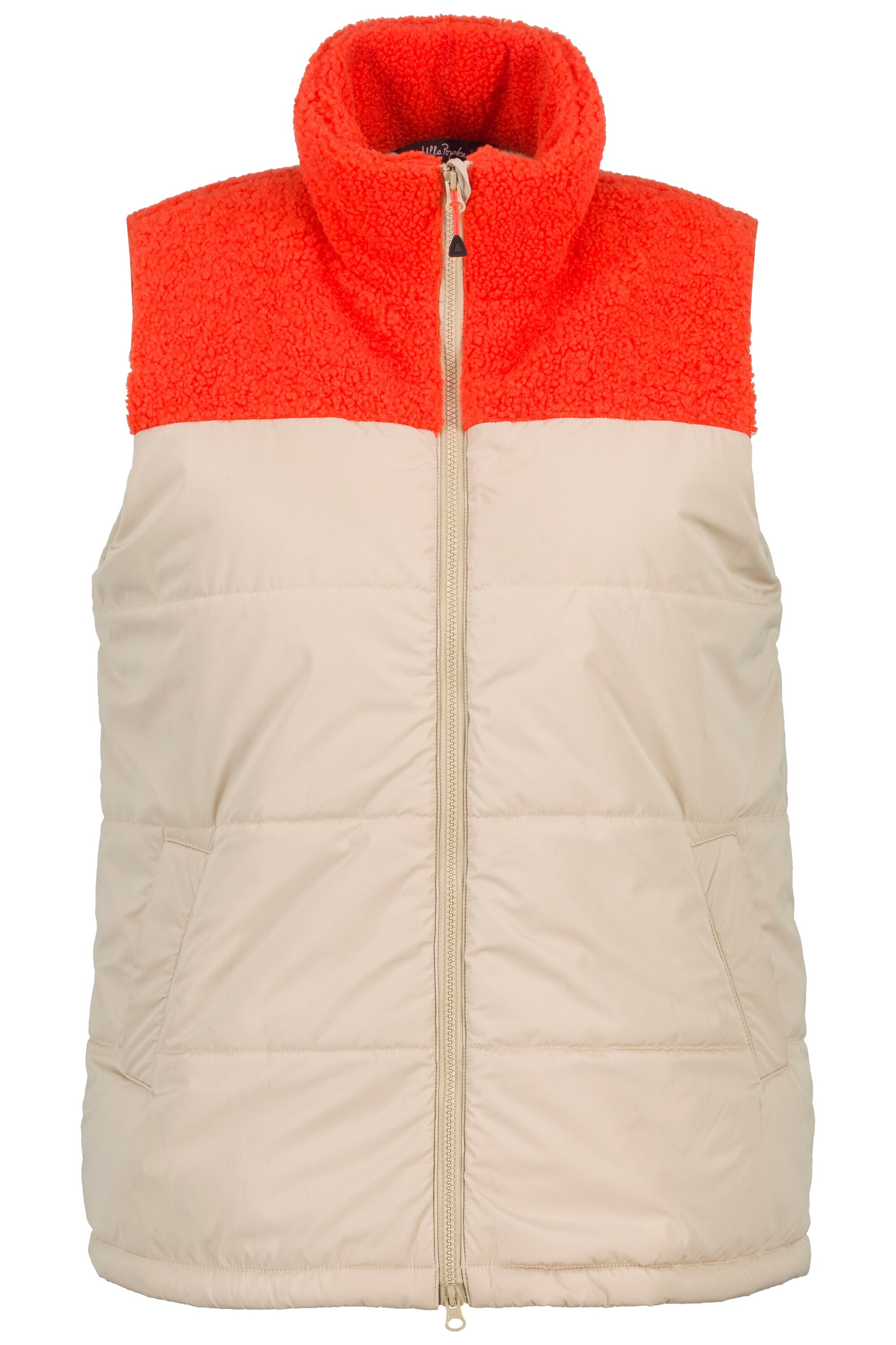 Ulla Popken Weste in Beige: Vorderseite