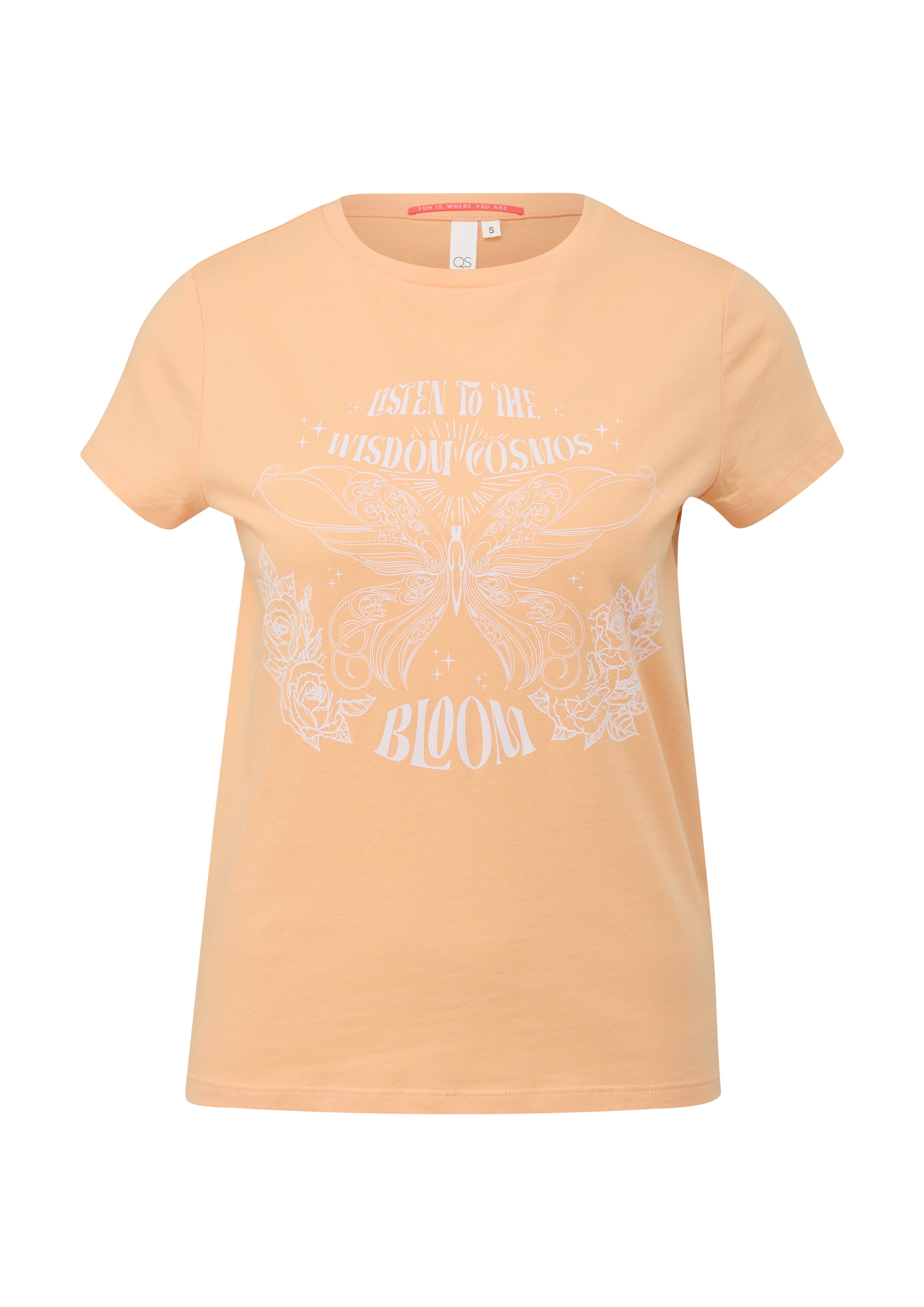 QS T-Shirt in Orange: Vorderseite