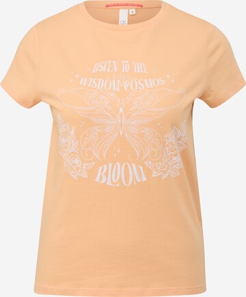 T-shirt QS en orange : devant