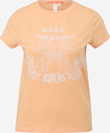 T-shirt QS en orange : devant