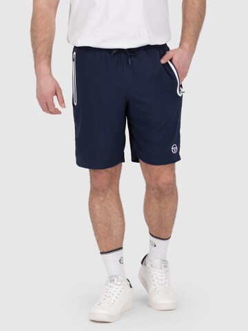 Sergio Tacchini Regular Workout Pants 'RISPECCHIO PL' in Blue: front