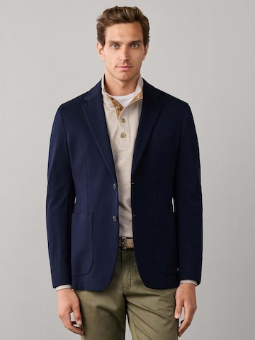 Hackett London Slim fit Colbert in Blauw: voorkant