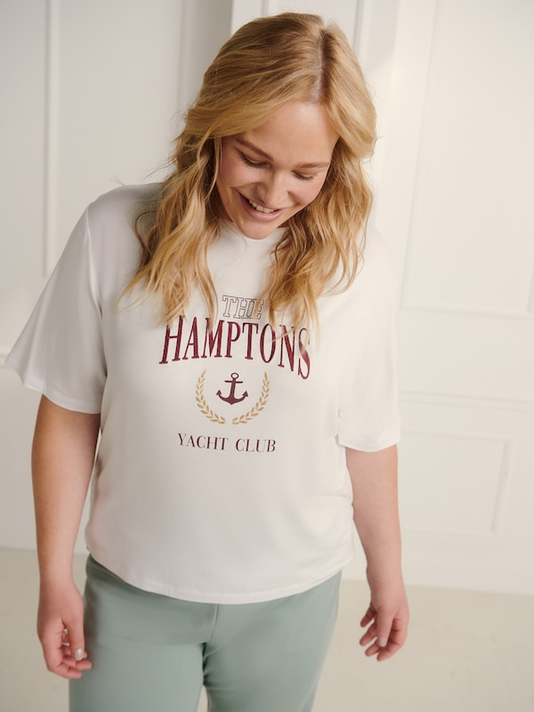 Guido Maria Kretschmer Curvy Shirt 'Levke' in White