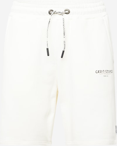 Carlo Colucci Pantalon 'De Santi' en noir / blanc, Vue avec produit