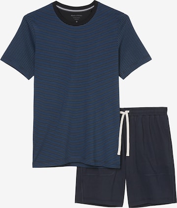 Marc O'Polo Pyjama kort ' Loungeset ' in Blauw: voorkant