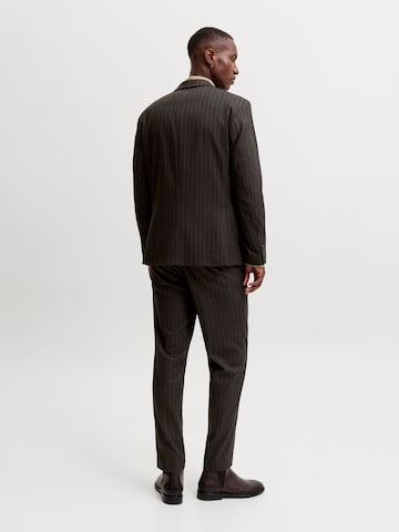 JACK & JONES Slimfit Bandplooibroek 'JPRMartin' in Bruin