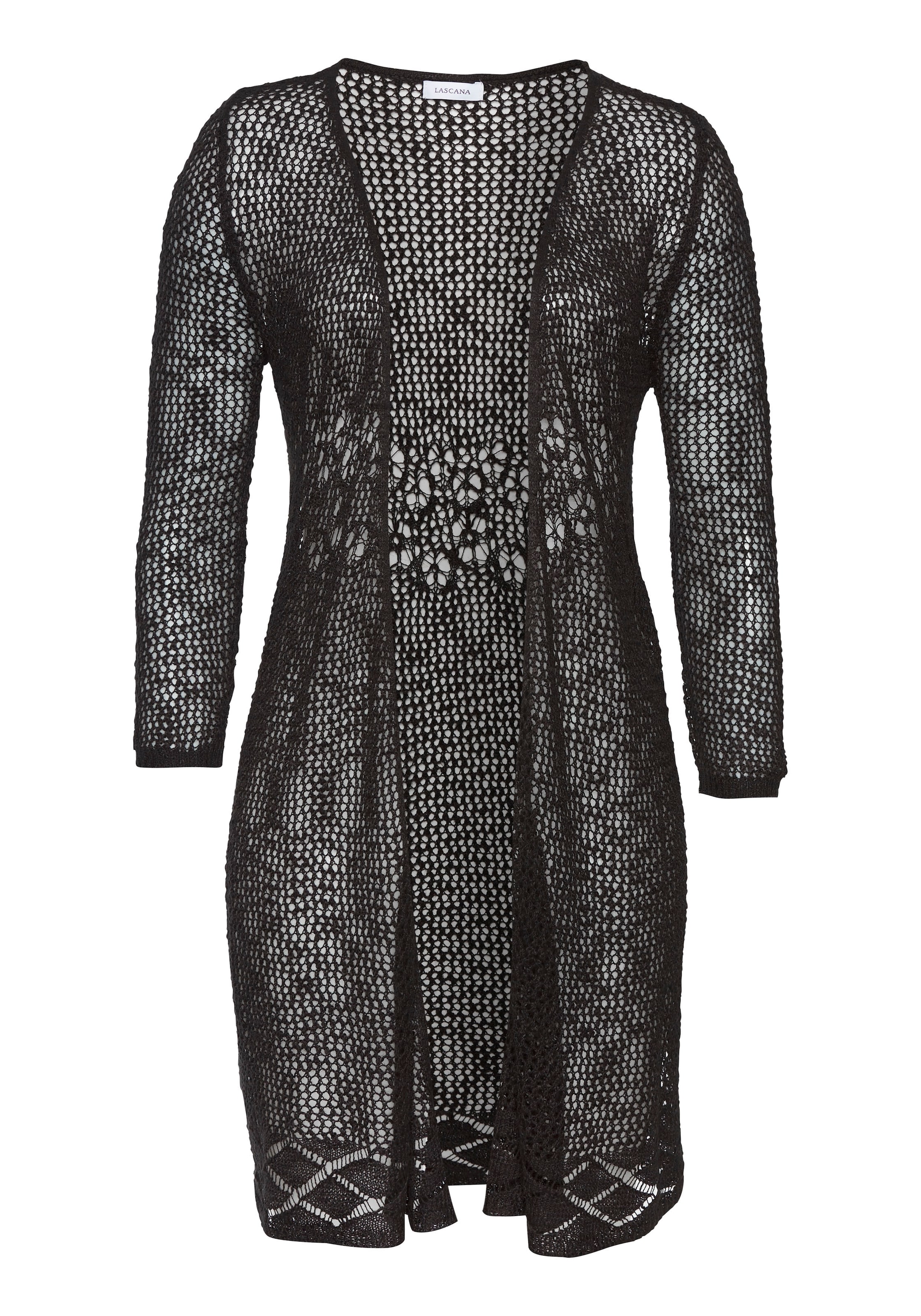 s.Oliver Strickjacke in Schwarz: Vorderseite