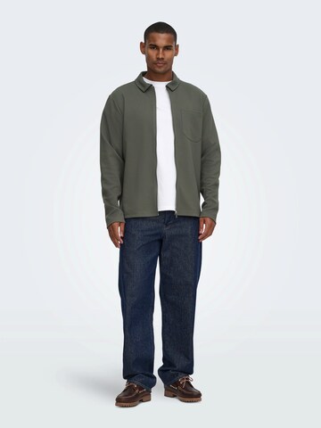 Only & Sons Sweatvest 'ONSNEWKODYL' in Grijs
