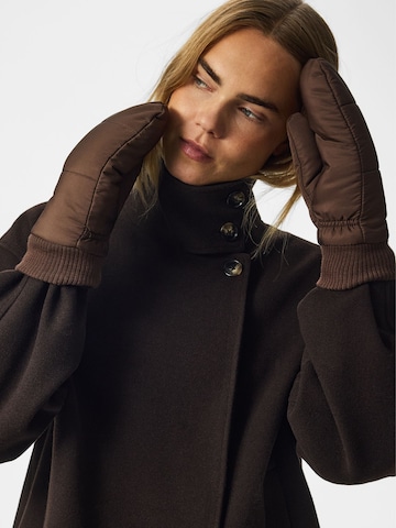 PIECES Mittens 'PCBee' in Brown