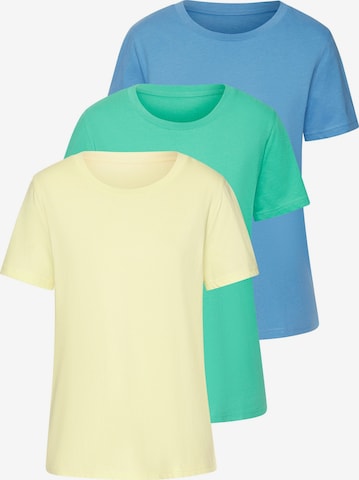 BEACH TIME T-shirt i blå: framsida