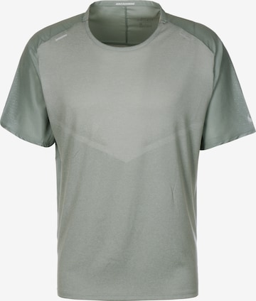 NIKE Performance Shirt 'Run Division' in Grey: front