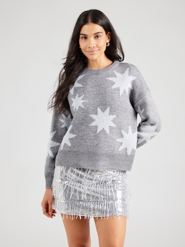 Pull-over 'ONLROSIE' ONLY en gris : devant