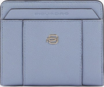 Piquadro Portemonnee in Blauw: voorkant