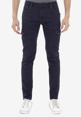 CIPO & BAXX Regular Cargohose 'Akin' in Blau: Vorderseite