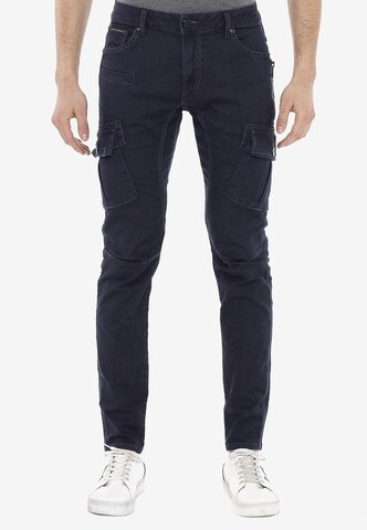 CIPO & BAXX Regular Cargojeans 'Akin' in Blauw: voorkant