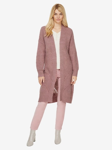 Linea Tesini by heine Knit cardigan in Pink: front