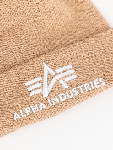 Bonnet ALPHA INDUSTRIES en beige