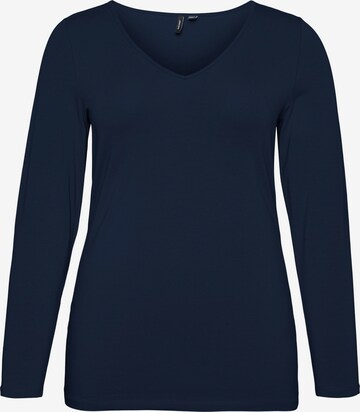 Vero Moda Curve - Camisa 'Paxi' em azul: frente