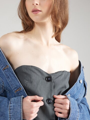 Gilet da completo 'PCODETTE' di PIECES in grigio
