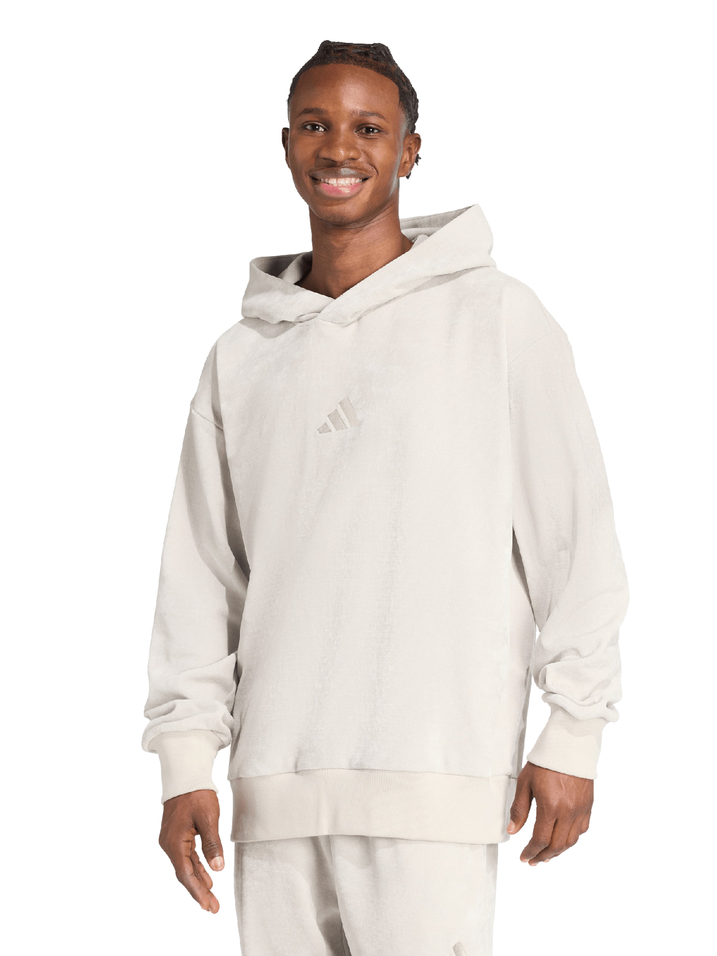 ADIDAS SPORTSWEAR Αθλητική μπλούζα φούτερ 'A SZN' σε μπεζ: μπροστά