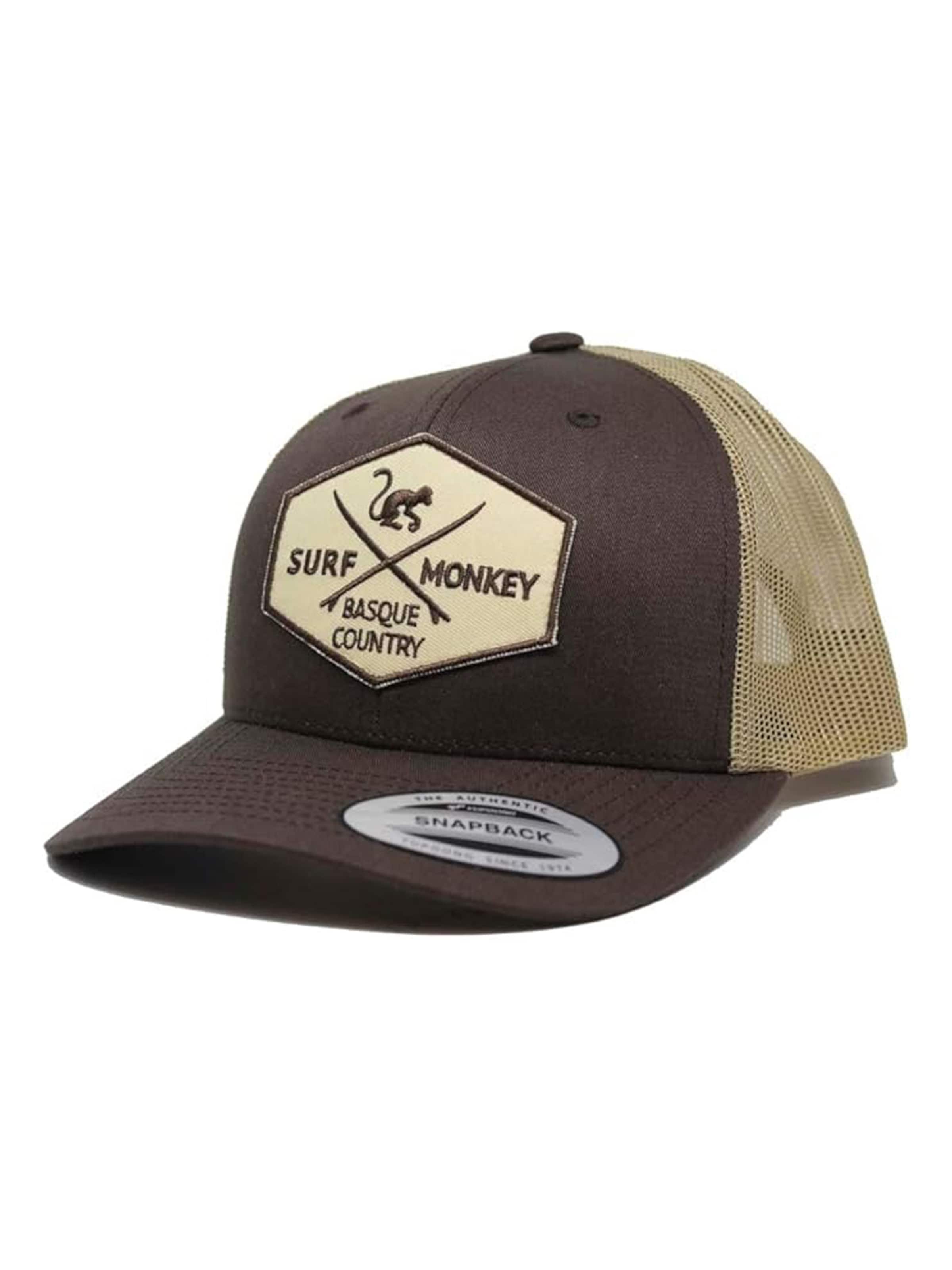 Surf Monkey Sports cap in Brown: front