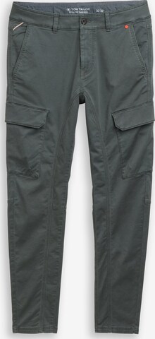 TOM TAILOR - Calças cargo 'Tyler' em verde: frente