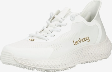 Sneaker bassa di Tenhaag in bianco: frontale