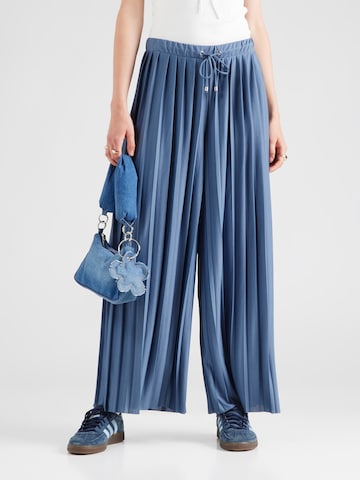 ABOUT YOU Wide leg Broek 'Caren' in Blauw: voorkant
