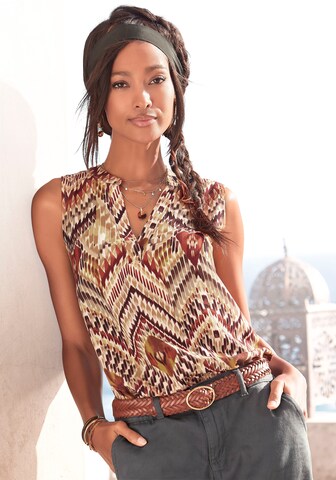 LASCANA Blouse in Beige: front