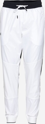 regular Pantaloni sportivi di UNDER ARMOUR in bianco: frontale