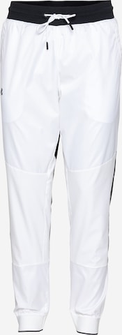 Regular Pantaloni sport de la UNDER ARMOUR pe alb: față