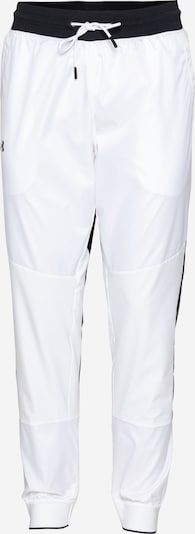 Pantaloni sport UNDER ARMOUR pe negru / alb, Vizualizare produs