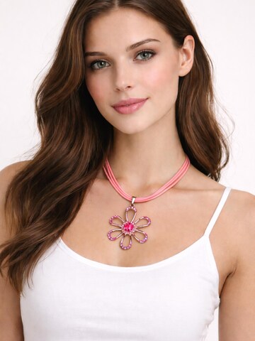 COLLEZIONE ALESSANDRO Necklace 'Beth' in Pink: front
