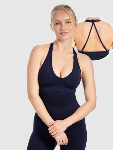 Smilodox Sporttop ' Daline ' in Blauw: voorkant