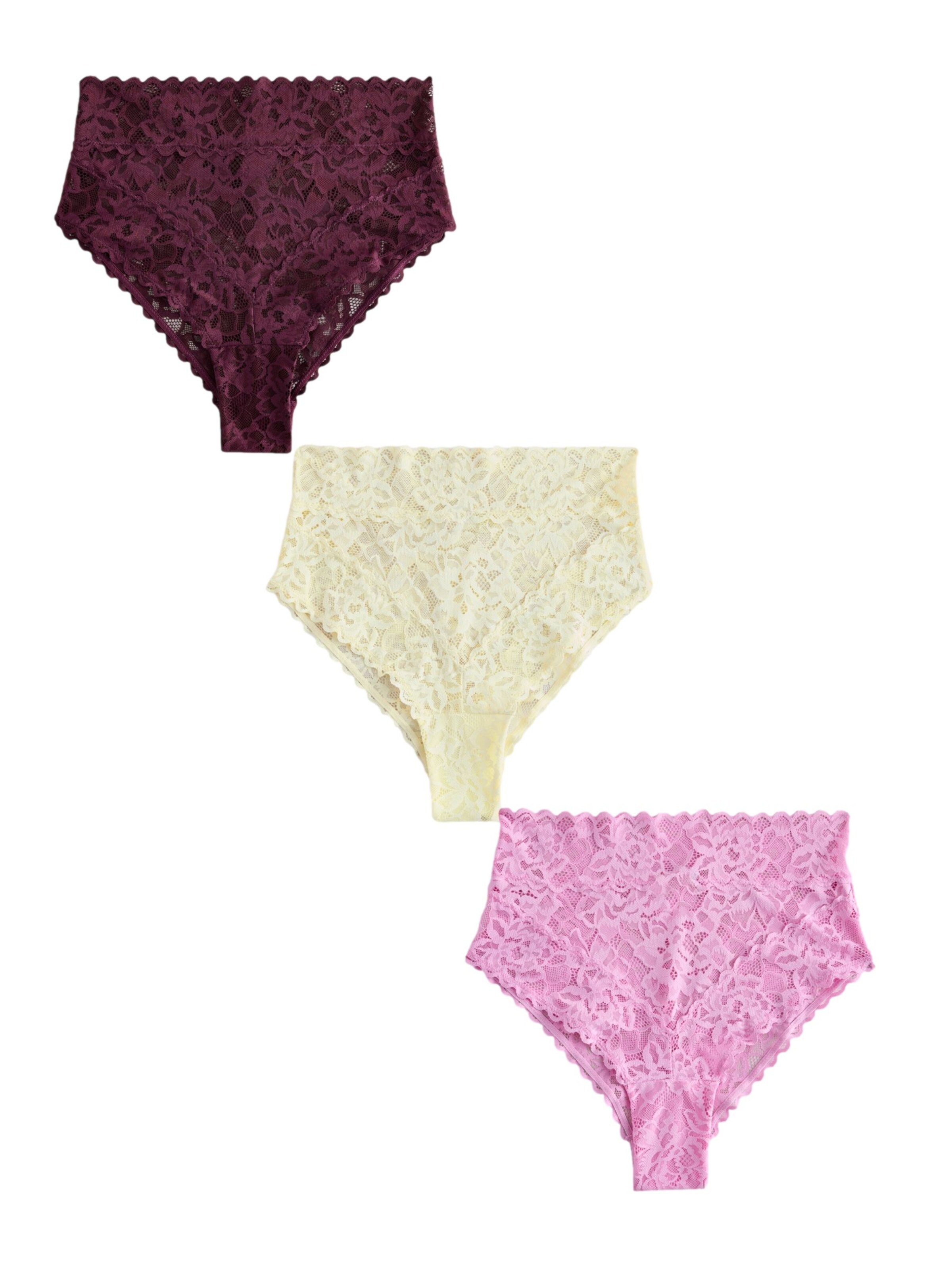 Next Cueca em XS em creme / roxo / rosa, Vista do artigo